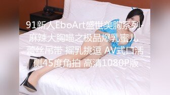 91新人EboArt盛世美胸系列-麻辣大胸喵之极品爆乳蜜儿 蕾丝吊带 摇乳挑逗 AV式口活 侧45度角拍 高清1080P版