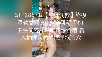 STP18671 【淫狗调教】终极调教高颜值白嫩美乳骚母狗 卫生间跪舔深喉口爆吞精 后入抽插怼着虐操淫狗浪穴