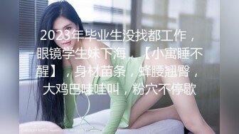 2023年毕业生没找都工作，眼镜学生妹下海，【小寓睡不醒】，身材苗条，蜂腰翘臀，大鸡巴哇哇叫，粉穴不停歇