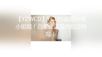 【YZWCD】YC195超短纱裙小姐姐！白蕾丝边蓝内拉近特写！