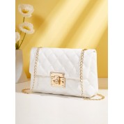 Quilted Chain Strap Crossbody Bag