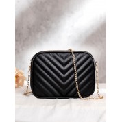 Mini Black Crossbody Bag Chain