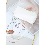 Small White Leather Shoulder Bag