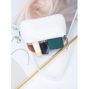 Small White Leather Shoulder Bag