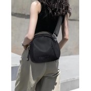 Small Black Nylon Crossbody Bag