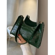 Chain Link Embossed Crossbody Bag