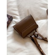 Faux Leather Messenger Bag For Women