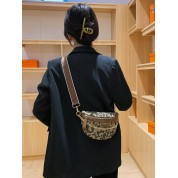 Designer Leopard Print Shoulder Bag