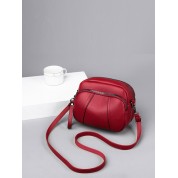 Multi Compartment Leather Crossbody Bag