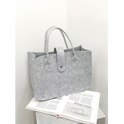 Light Grey Canvas Tote Bag