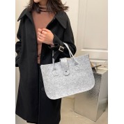 Light Grey Canvas Tote Bag