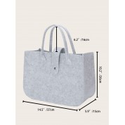 Light Grey Canvas Tote Bag