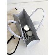 Light Grey Canvas Tote Bag