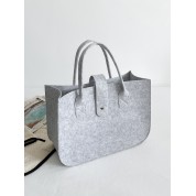 Light Grey Canvas Tote Bag