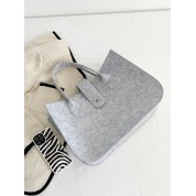 Light Grey Canvas Tote Bag