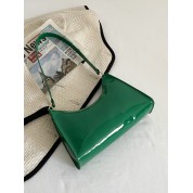 Green Patent Leather Shoulder Bag