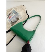 Green Patent Leather Shoulder Bag