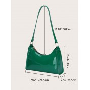 Green Patent Leather Shoulder Bag