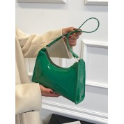 Green Patent Leather Shoulder Bag