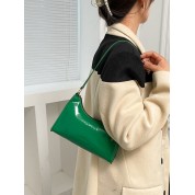 Green Patent Leather Shoulder Bag