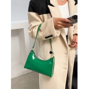 Green Patent Leather Shoulder Bag