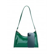 Green Patent Leather Shoulder Bag