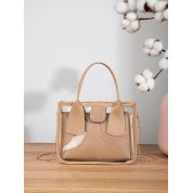 Clear Crossbody Bag With Chain