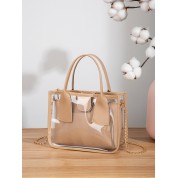 Clear Crossbody Bag With Chain