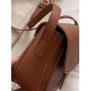 Flap Shoulder Bag With Strap