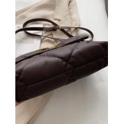 Brown Leather Messenger Bag For Women