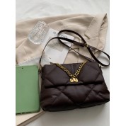 Brown Leather Messenger Bag For Women