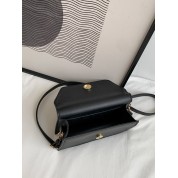 Black Leather Crossbody Phone Bag