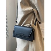 Black Leather Crossbody Phone Bag