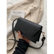 Black Leather Crossbody Phone Bag