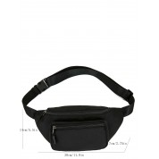 Black Leather Crossbody Bag Men