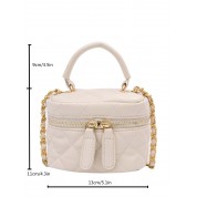 Gold Chain Crossbody Bucket Bag