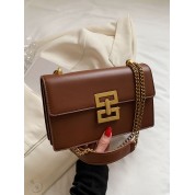 White And Brown Shoulder Bag