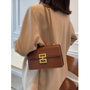 White And Brown Shoulder Bag