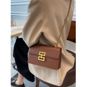 White And Brown Shoulder Bag