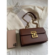 White And Brown Shoulder Bag