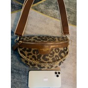 Designer Leopard Print Shoulder Bag