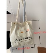 Small White Shopper Bucket Leather Bag