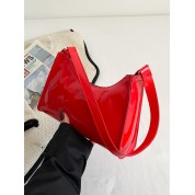 Red Patent Leather Evening Bag