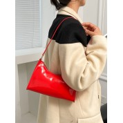 Red Patent Leather Evening Bag