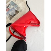 Red Patent Leather Evening Bag