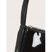 Patent Leather Top Handle Bag