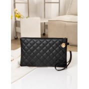 Black Handbag With Chain Handle