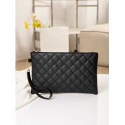 Black Handbag With Chain Handle