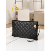 Black Handbag With Chain Handle