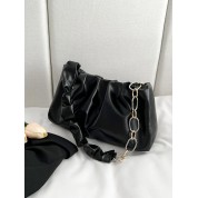 Black Double Chain Shoulder Bag